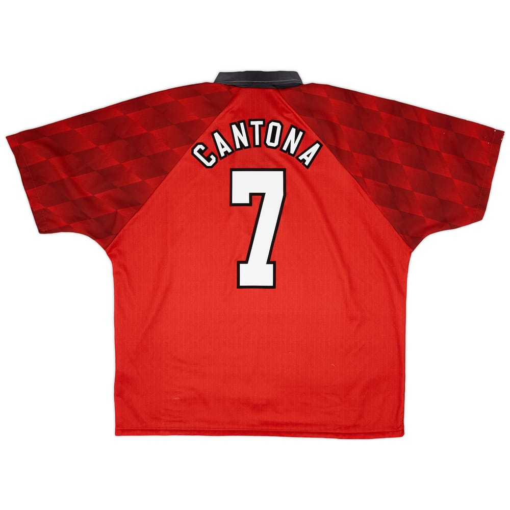 1996-98 Manchester United Home Shirt Cantona #7 - 7/10 - (XXL)