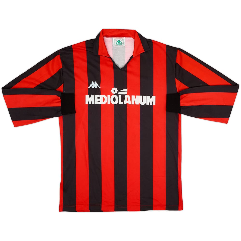 1987-88 AC Milan Home L/S Shirt - 8/10 - (L)