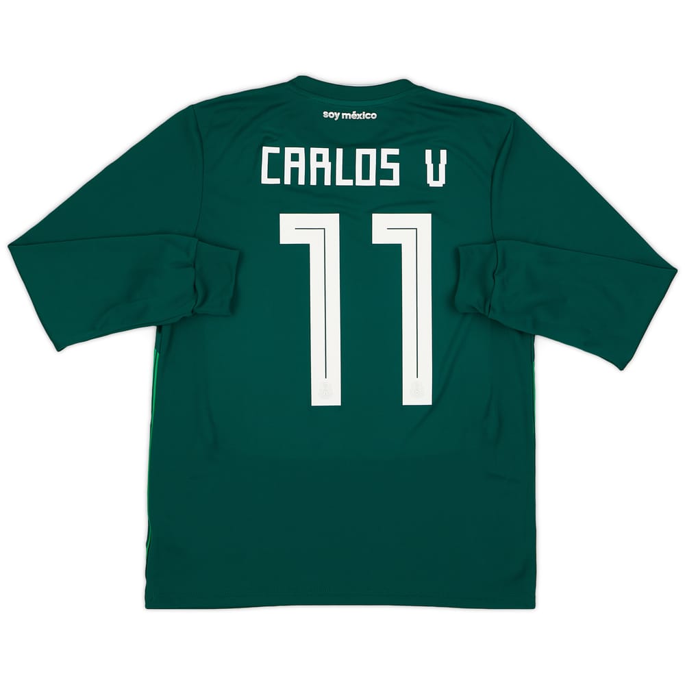 2018-19 Mexico Home L/S Shirt Carlos V #11 - 10/10 - (M)
