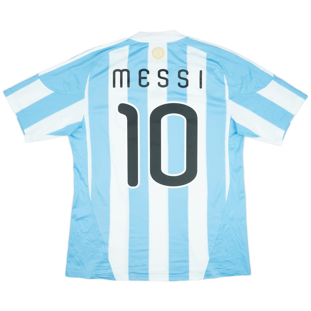 2010-11 Argentina Home Shirt Messi #10 - 8/10 - (M)