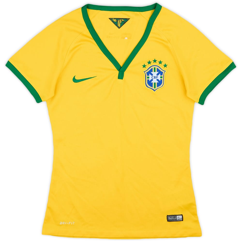 2014-15 Brazil Home Shirt - 8/10 - (Women's S)