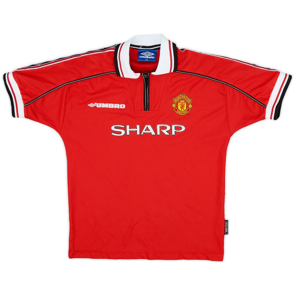 1998-00 Manchester United Home Shirt - 8/10 - (L.Boys)