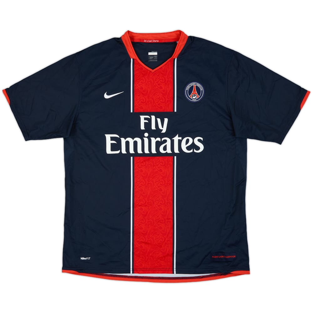 2007-08 Paris Saint-Germain Home Shirt - 7/10 - (L)