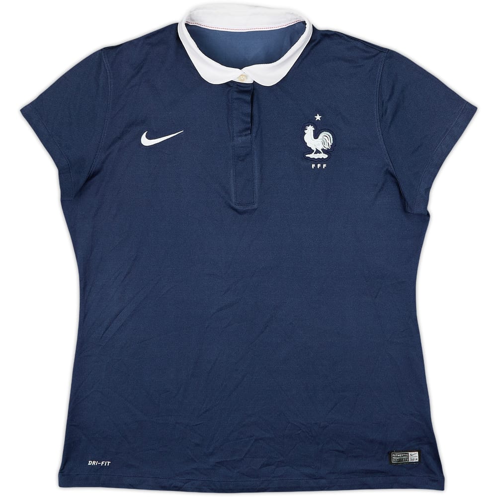 2014-15 France Home Shirt - 8/10 - (Women's XL)