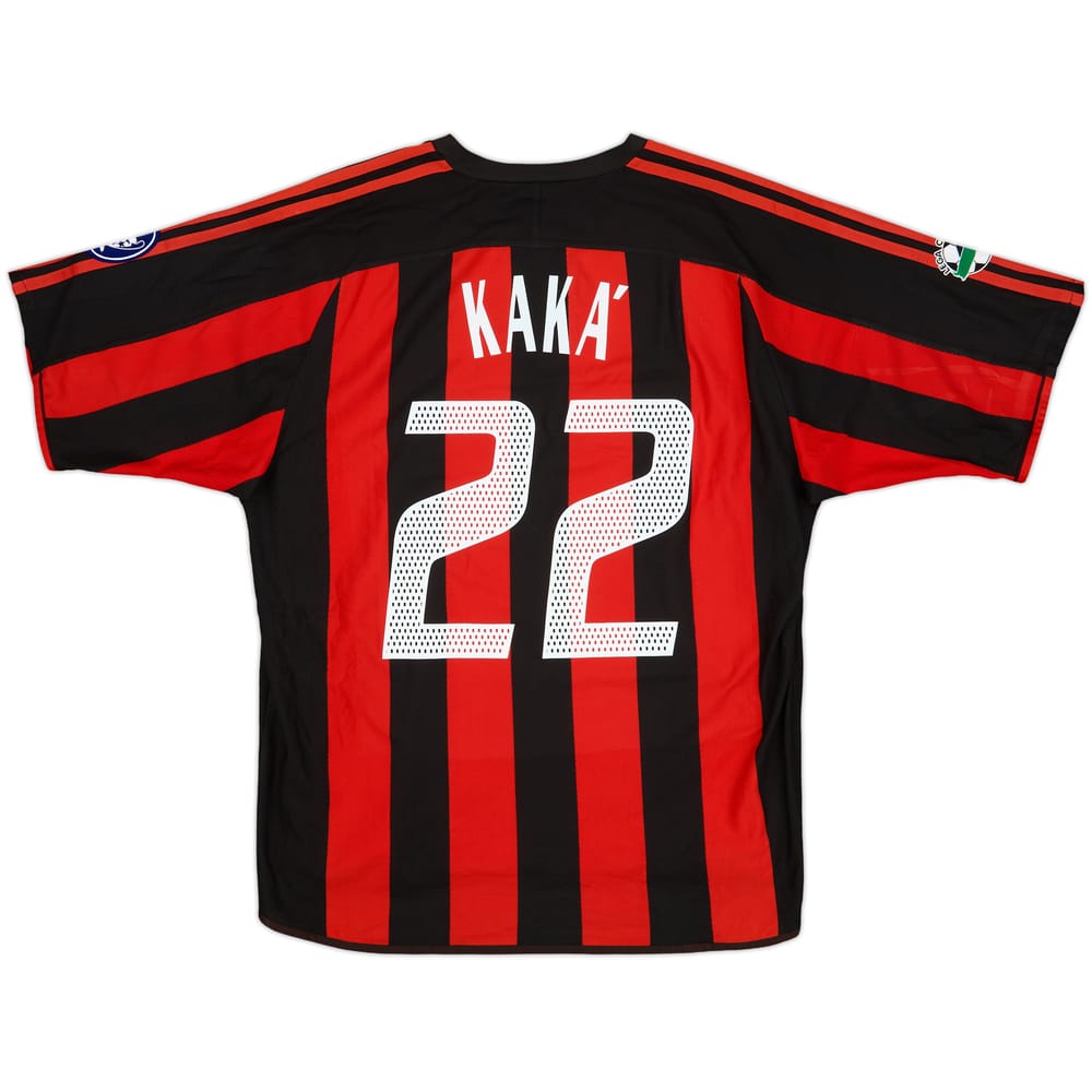 2003-04 AC Milan Player Issue Home Shirt Kaka #22 - 8/10 - (L)