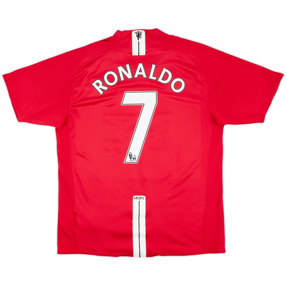 2007-09 Manchester United Home Shirt Ronaldo #7 - 6/10 - (L)