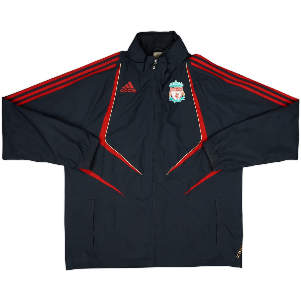 2009-10 Liverpool adidas Hooded Rain Jacket - 7/10 - (L/XL)