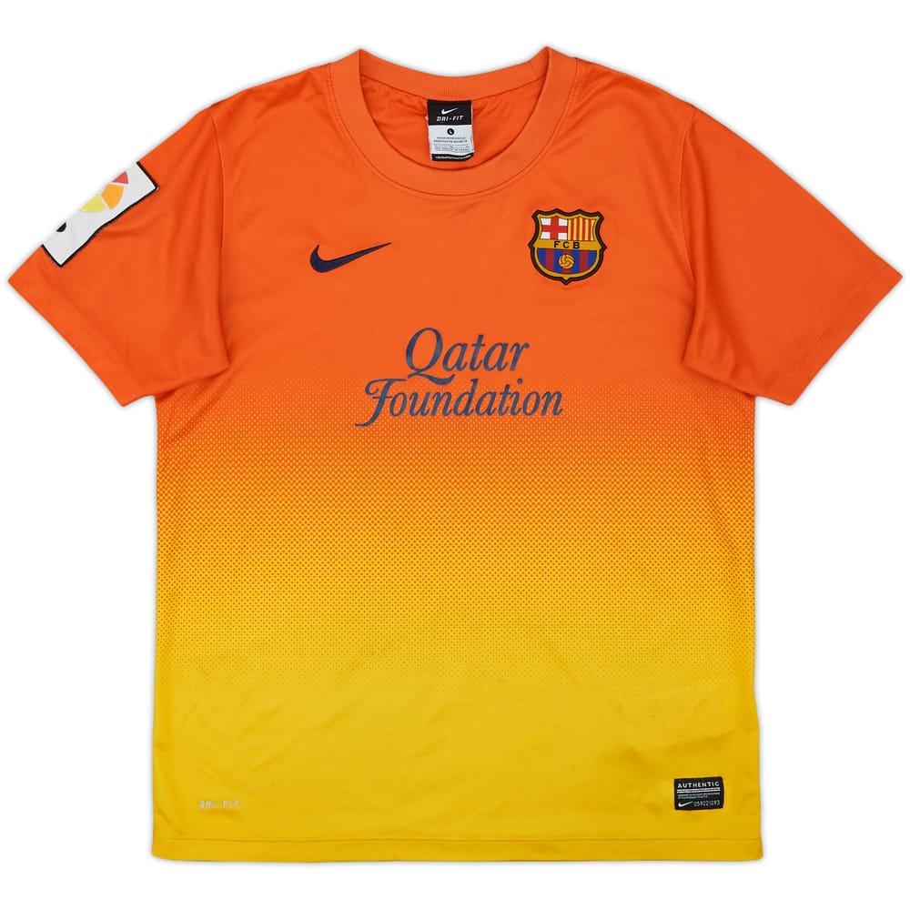 2012-13 Barcelona Basic Away Shirt - 9/10 - (L.Boys)