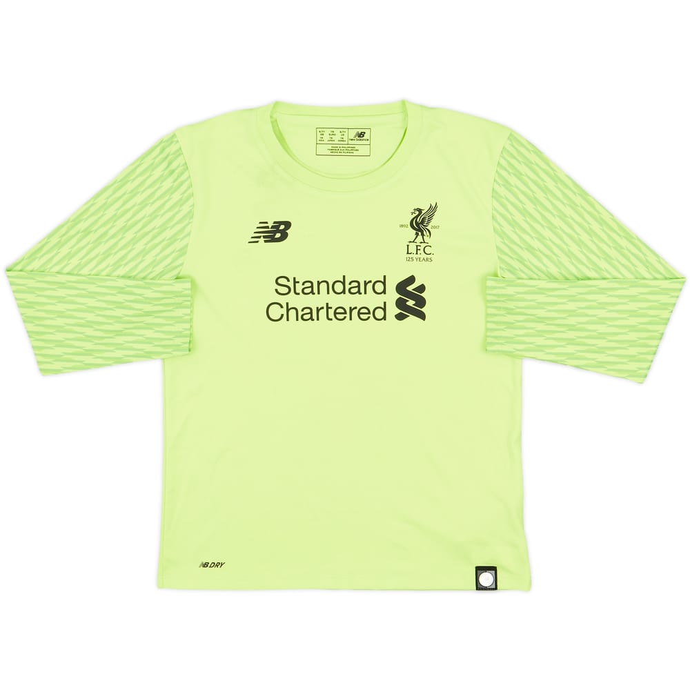 2017-18 Liverpool '125 Years' GK Shirt - 5/10 - (6-7 Years)
