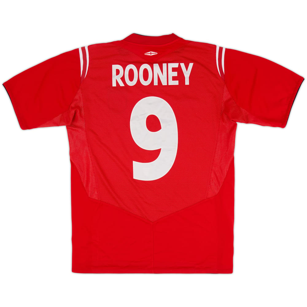 2004-06 England Away Shirt Rooney #9 - 8/10 - (M)