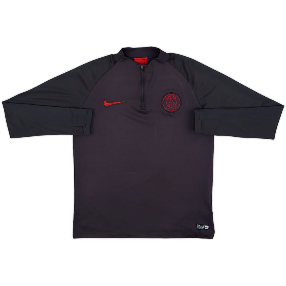 2019-20 Paris Saint-Germain Nike 1/4 Zip Sweat Top - 6/10 - (M)