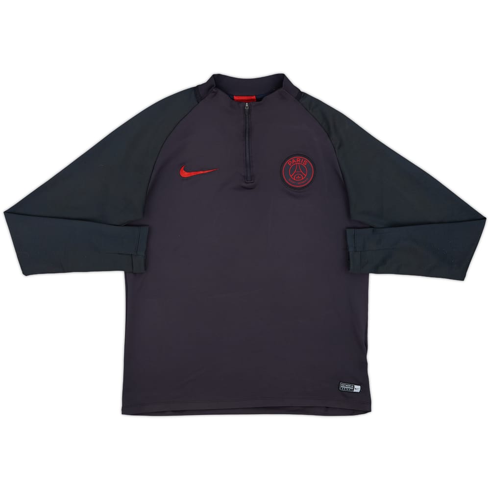 2019-20 Paris Saint-Germain Nike 1/4 Zip Drill Top - 9/10 - (M)