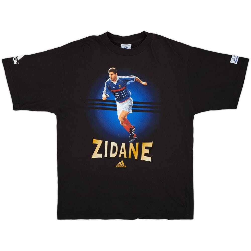 1998 France 98 adidas Graphic Tee Zidane #10 - 8/10 - (XL)
