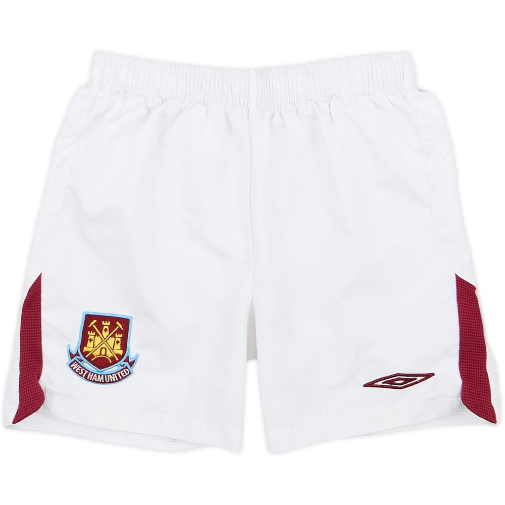 2009-10 West Ham Home Shorts - 7/10 - (S.Boys)