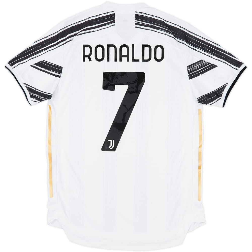 2020-21 Juventus Authentic Home Shirt Ronaldo #7 - 9/10 - (M)