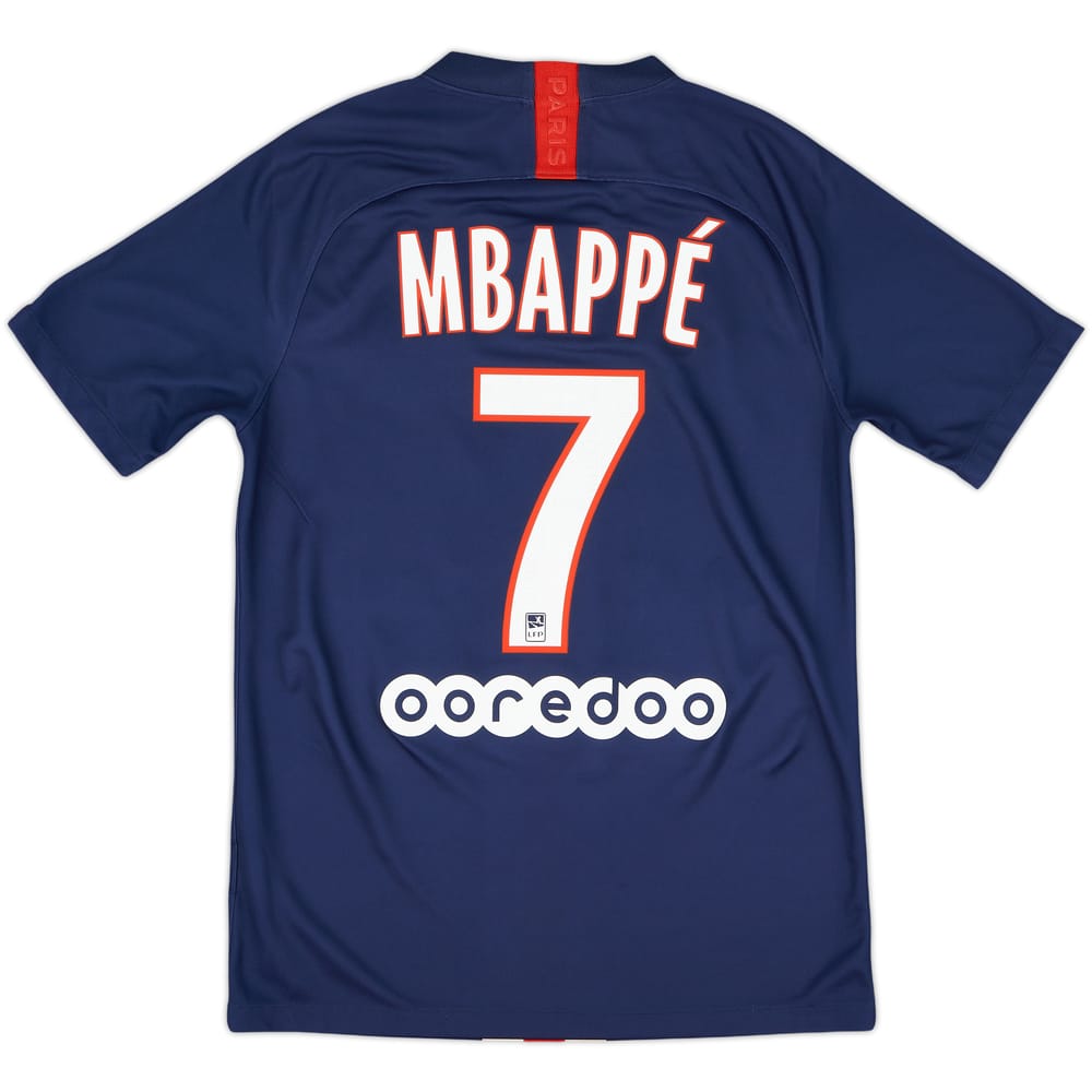2019-20 Paris Saint-Germain Home Shirt Mbappe #7 - 9/10 - (S)