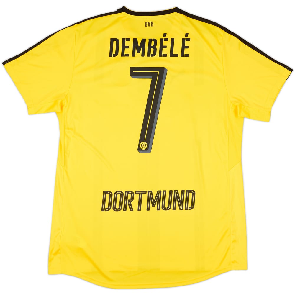 2016-17 Borussia Dortmund Home Shirt Dembele #7 - 9/10 - (XL)