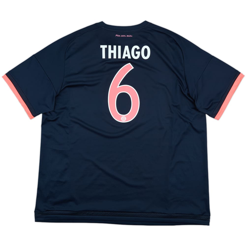 2015-16 Bayern Munich Third Shirt Thiago #6 - 8/10 - (XXL)