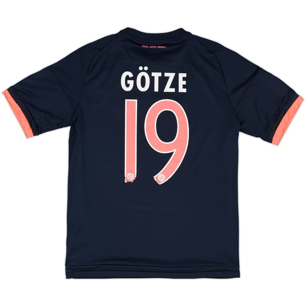 2015-16 Bayern Munich Third Shirt Gotze #19 - 9/10 - (XL.Boys)