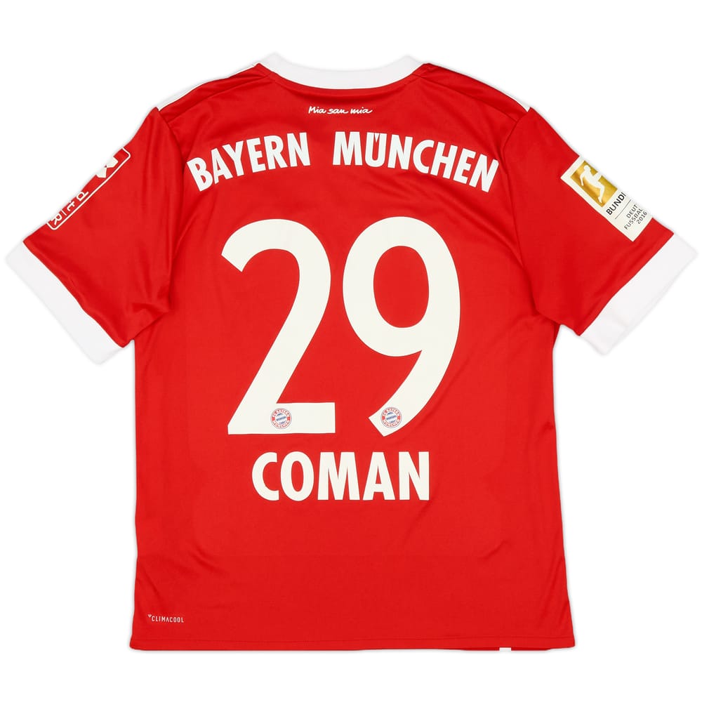 2017-18 Bayern Munich Home Shirt Coman #29 - 9/10 - (L.Boys)