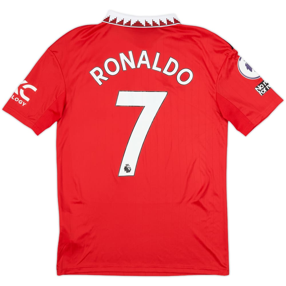 2022-23 Manchester United Home Shirt Ronaldo #7 - 7/10 - (XL.Boys)