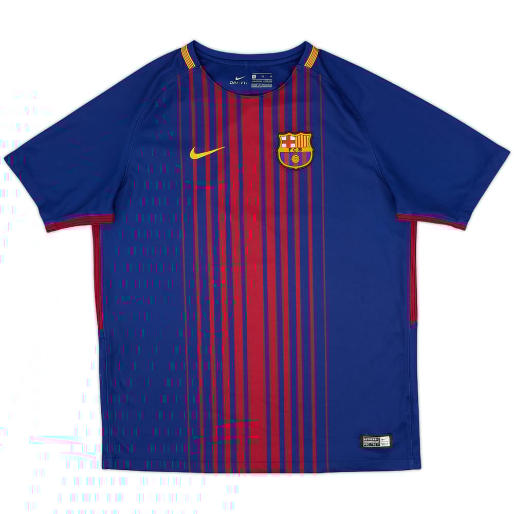 2017-18 Barcelona Home Shirt - 7/10 - (XL.Boys)