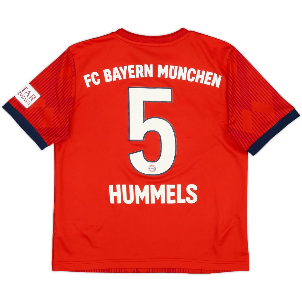 2018-19 Bayern Munich Home Shirt Hummels #5 - 6/10 - (L.Boys)