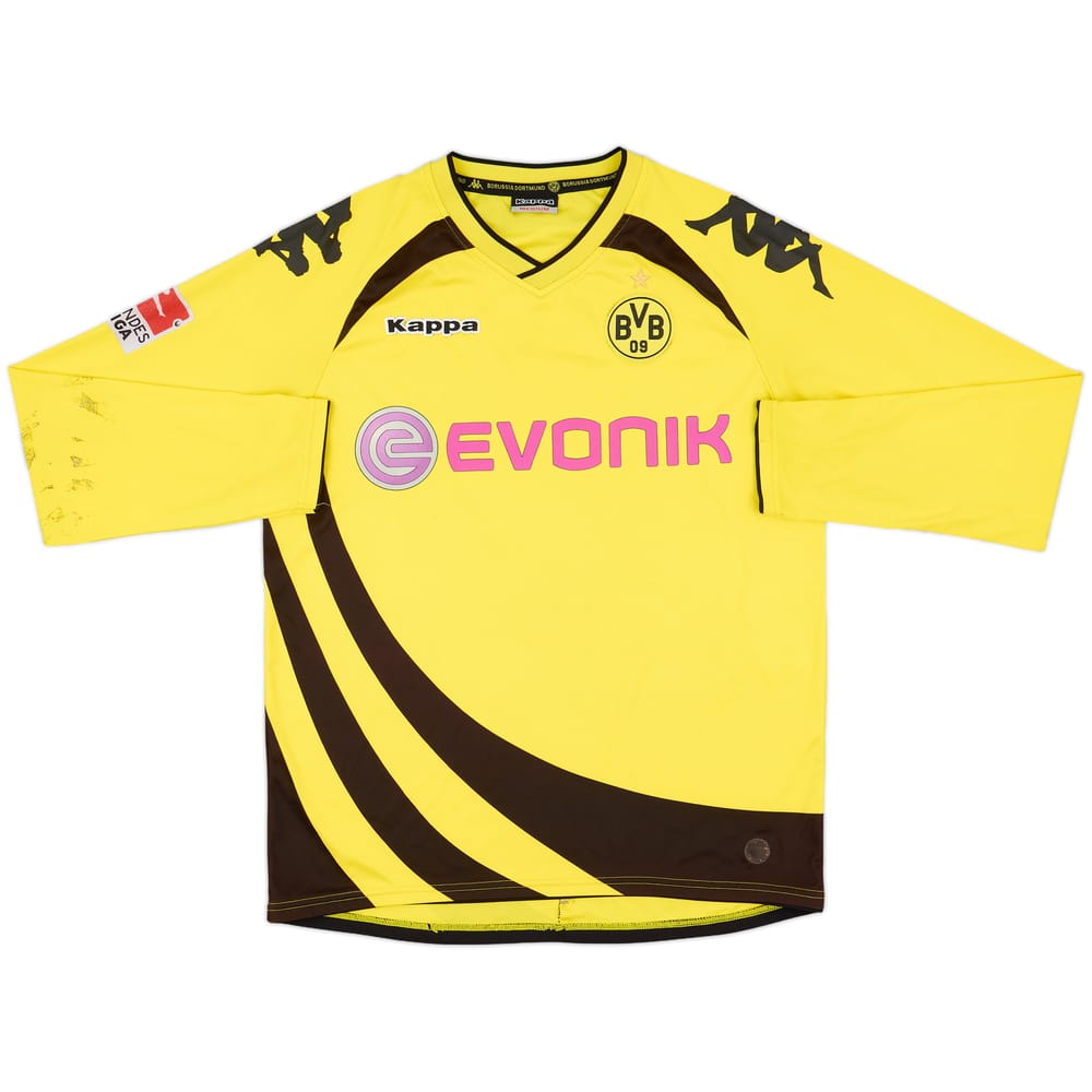 2009-10 Borussia Dortmund Home L/S Shirt - 4/10 - (M)