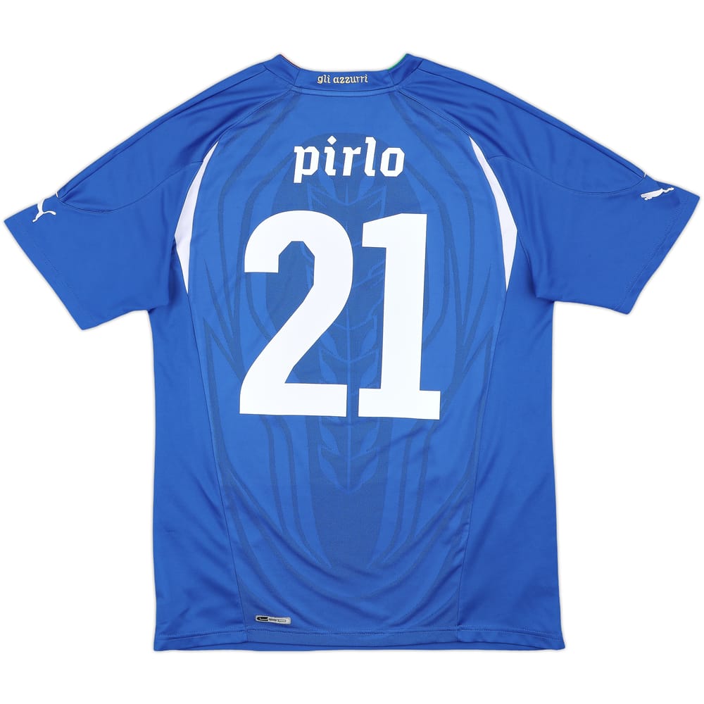 2010-12 Italy Home Shirt Pirlo #21 - 8/10 - (L)