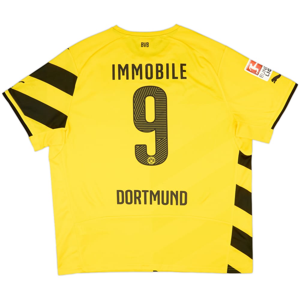 2014-15 Borussia Dortmund Home Shirt Immobile #9 - 6/10 - (XXL)