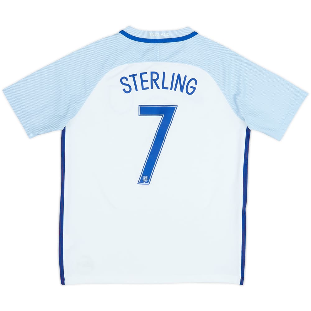 2016-17 England Home Shirt Sterling #7 - 7/10 - (XL.Boys)