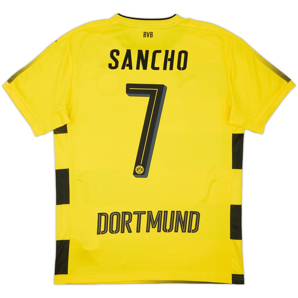 2017-18 Borussia Dortmund Home Shirt Sancho #7 - 10/10 - (M)