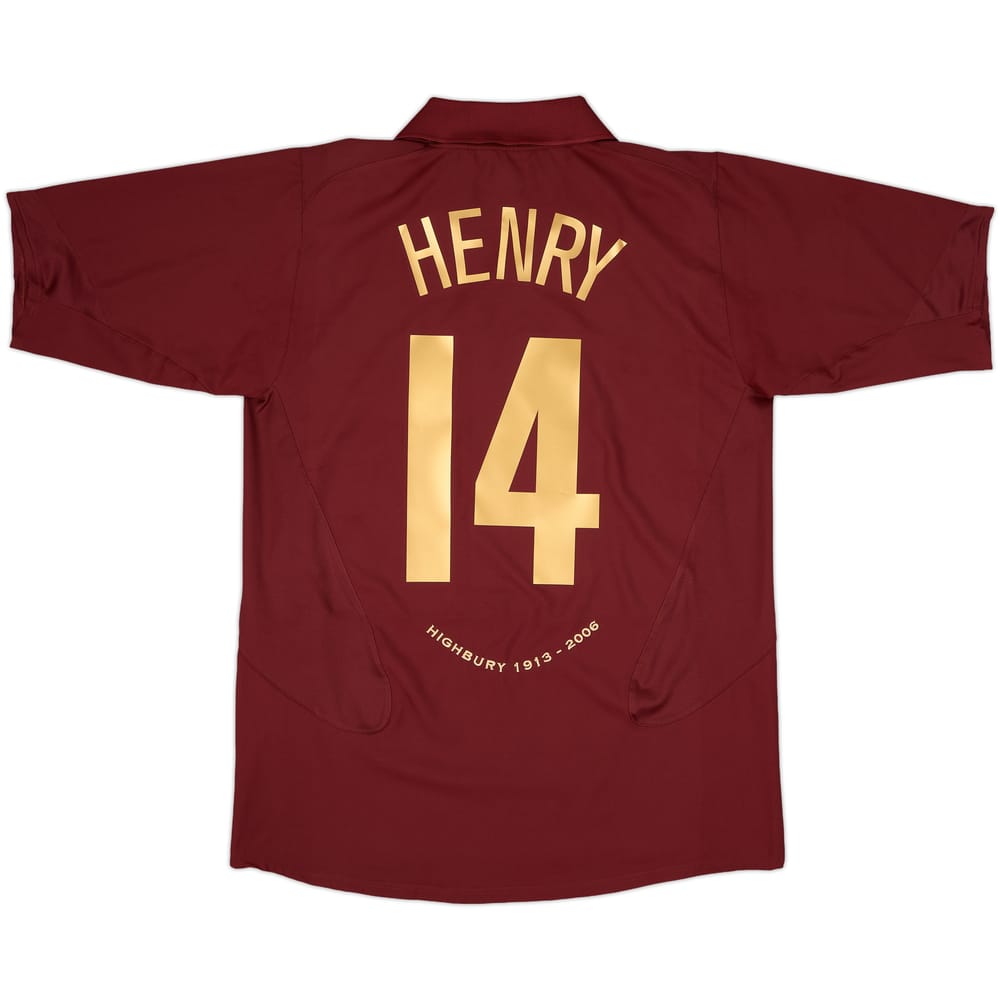 2005-06 Arsenal Home Shirt Henry #14 - 10/10 - (L)