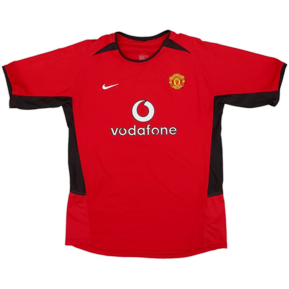 2002-04 Manchester United Home Shirt - 8/10 - (XL.Boys)