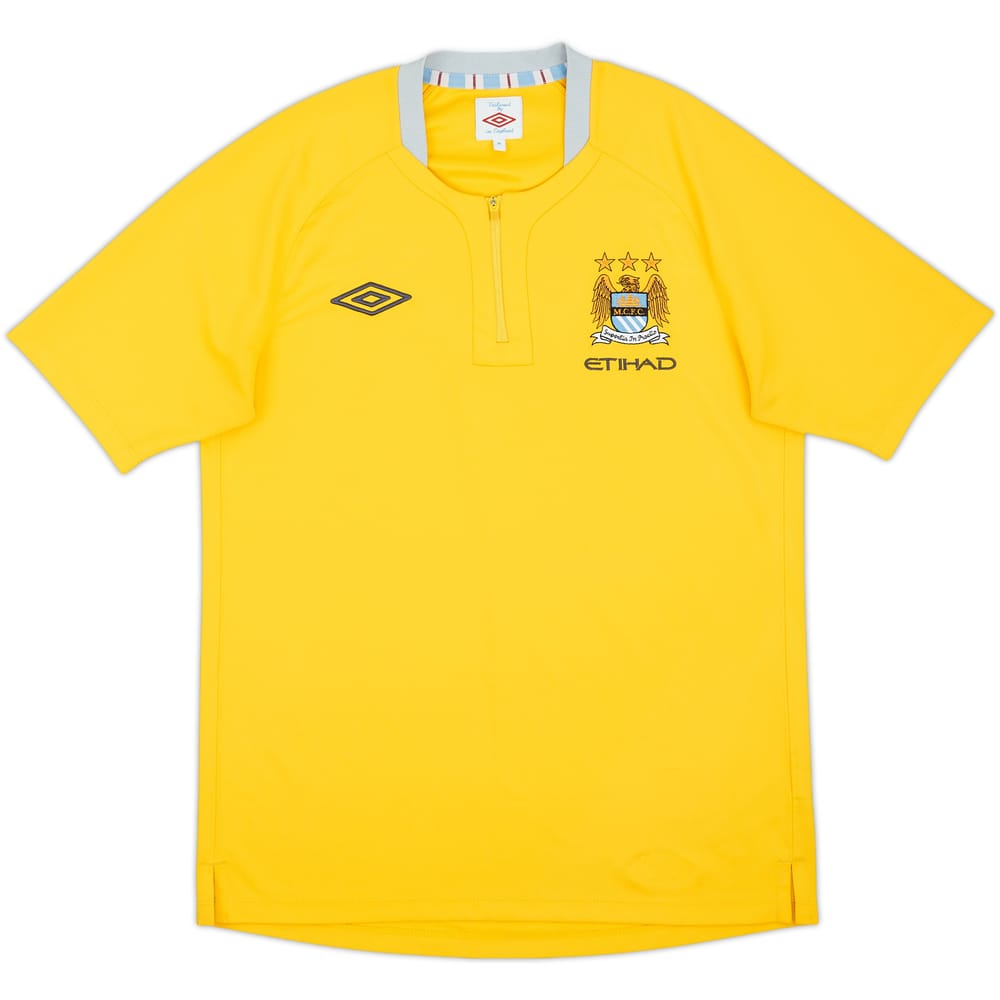 2010-11 Manchester City Umbro 1/4 Zip Training Shirt - 9/10 - (M)