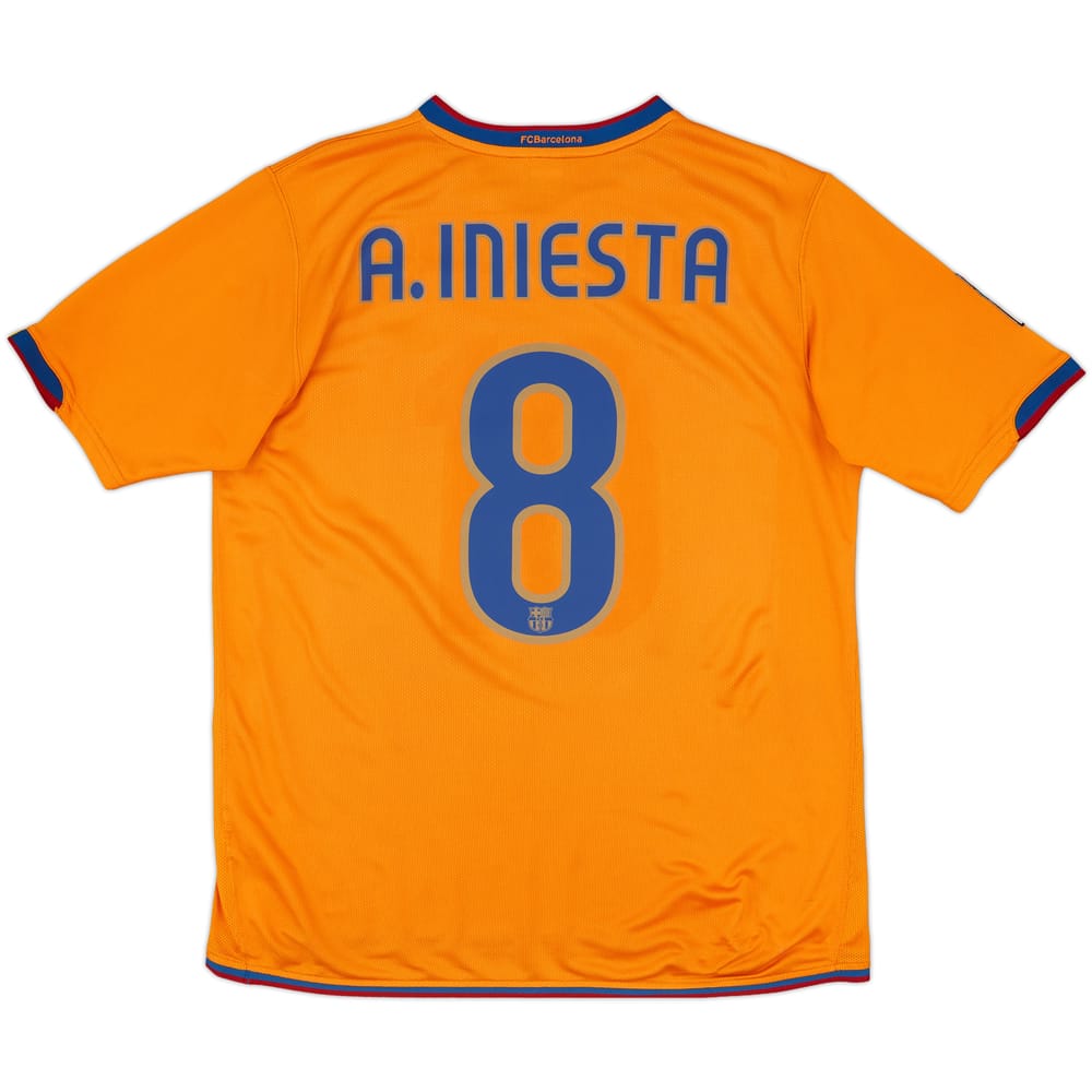 2007-08 Barcelona Third Shirt A.Iniesta #8 - 8/10 - (L)