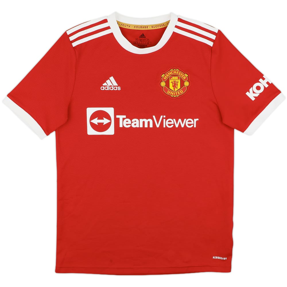 2021-22 Manchester United Home Shirt - 7/10 - (XL.Boys)