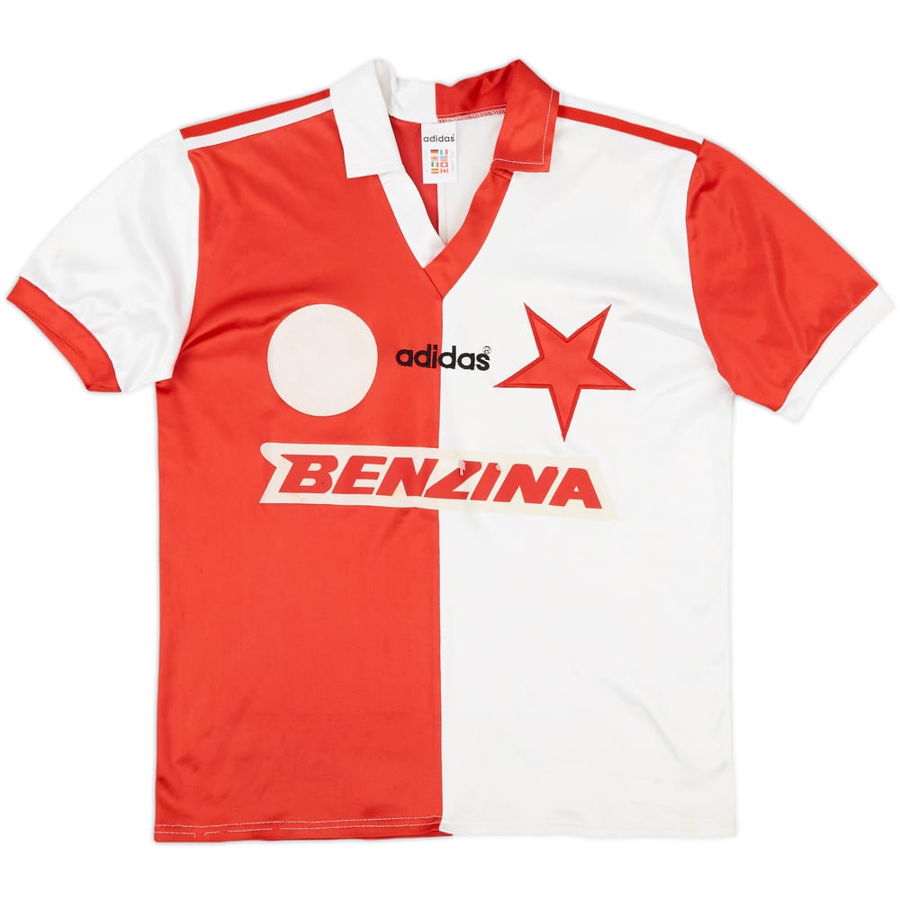 1995-96 Slavia Prague Home Shirt - 5/10 - (L.Boys)