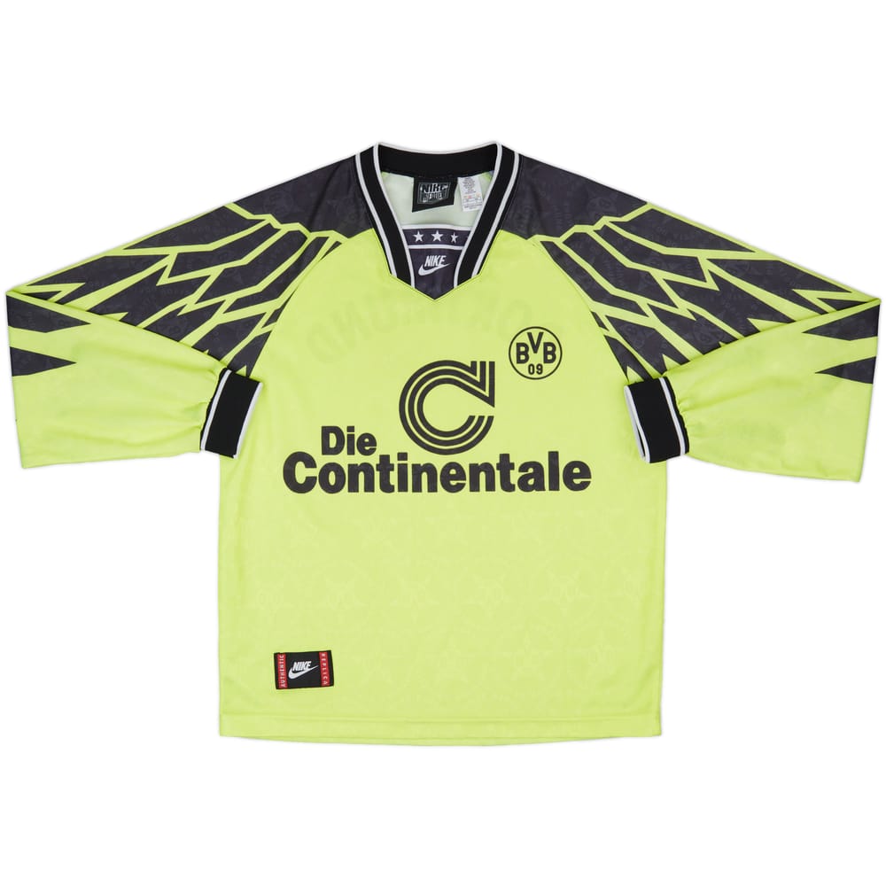 1994-95 Borussia Dortmund Home L/S Shirt - 9/10 - (L)