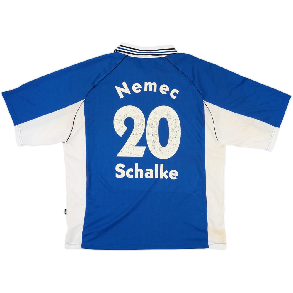 1998-99 Schalke Home Shirt Nemec #20 - 5/10 - (XL)