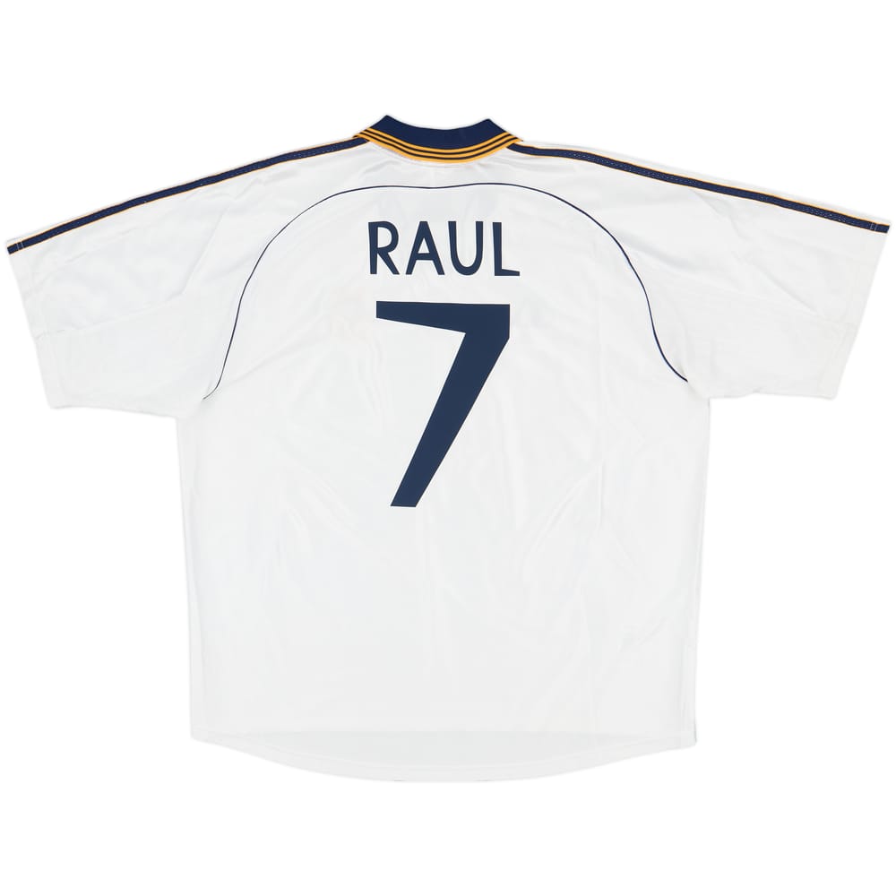 1998-00 Real Madrid Home Shirt Raul #7 - 8/10 - (XL)