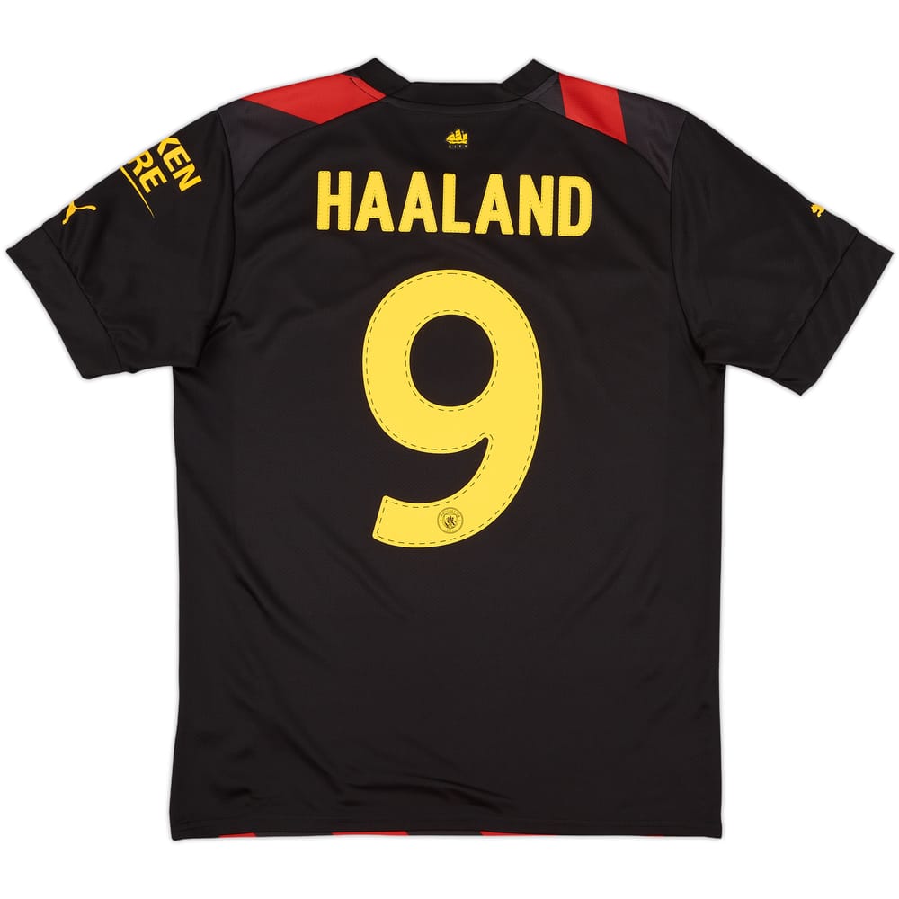 2022-23 Manchester City Away Shirt Haaland #9 - 10/10 - (M)