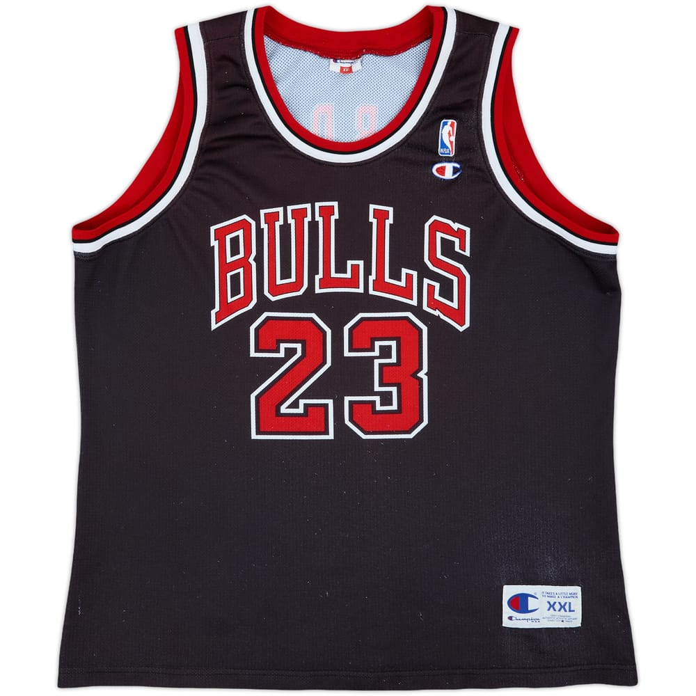 1997-98 Chicago Bulls Jordan #23 Champion Alternate Jersey - 7/10 - (XXL)