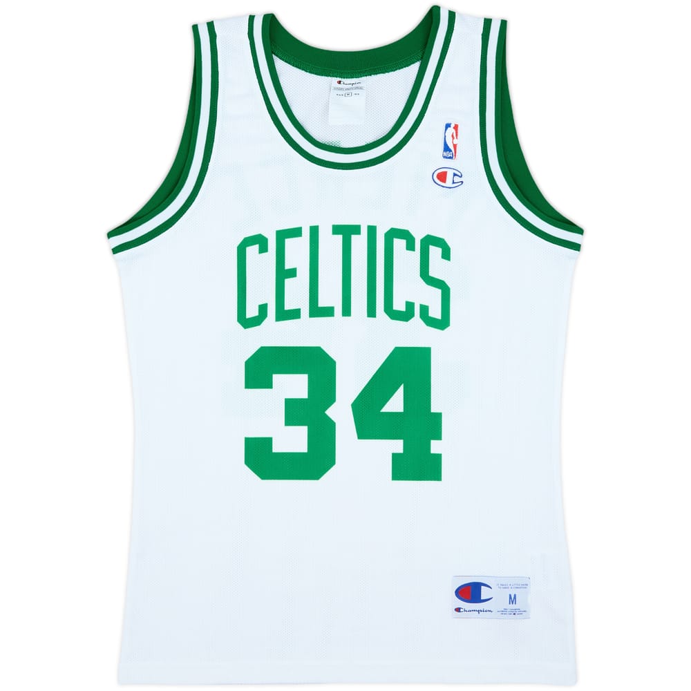 1998-06 Boston Celtics Pierce #34 Champion Home Jersey - 8/10 - (M)
