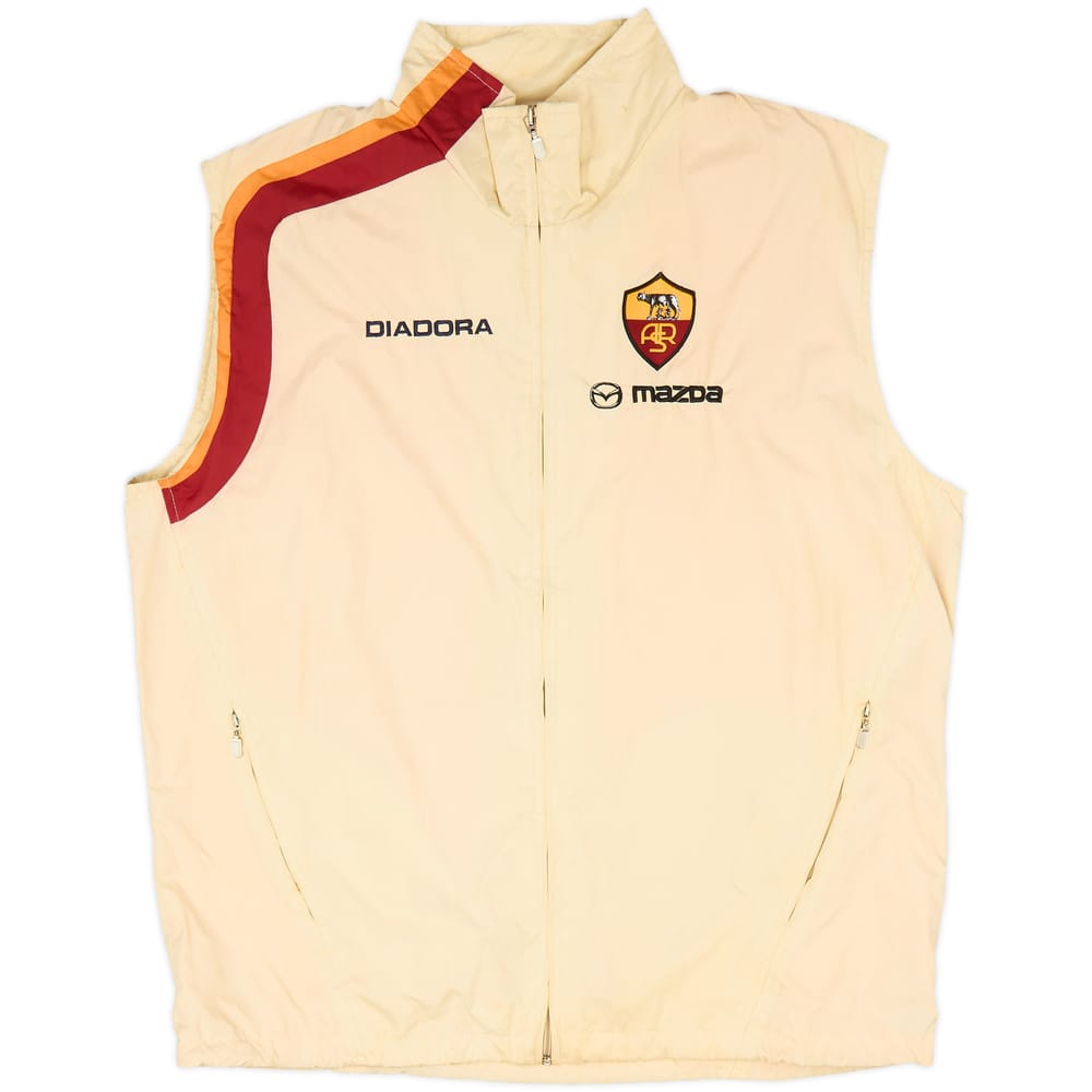 2004-05 Roma Diadora Hooded Gilet - 8/10 - (XL)