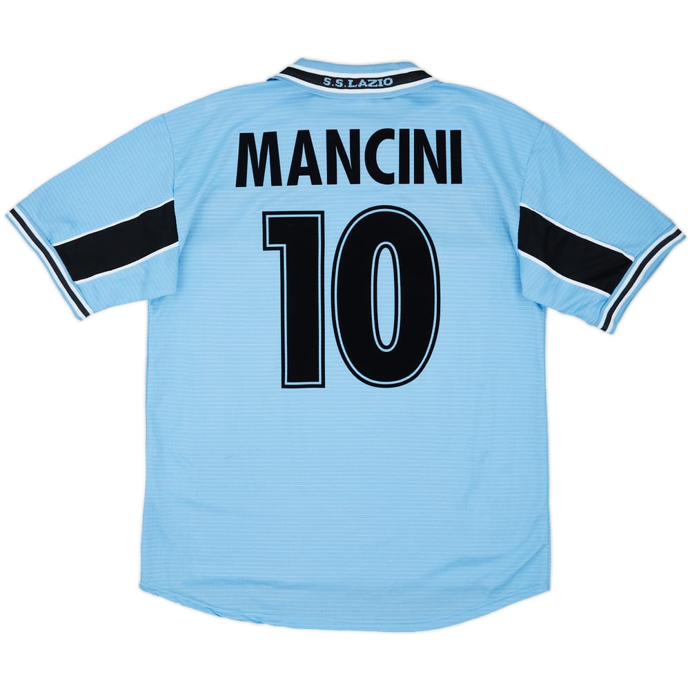 1998-00 Lazio Home Shirt Mancini #10 - 8/10 - (L)