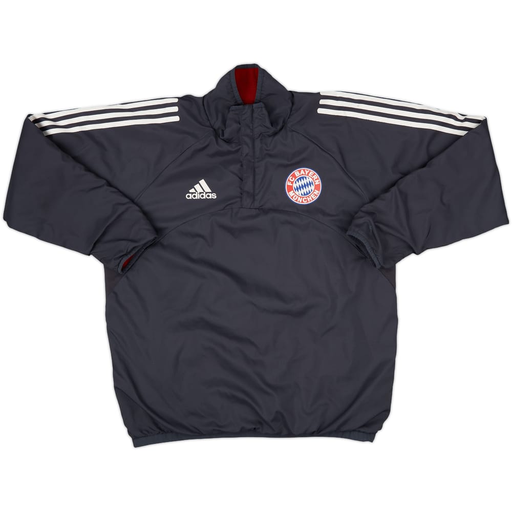 2005-06 Bayern Munich adidas Reversible 1/4 Zip Fleece Top - 8/10 - (M)