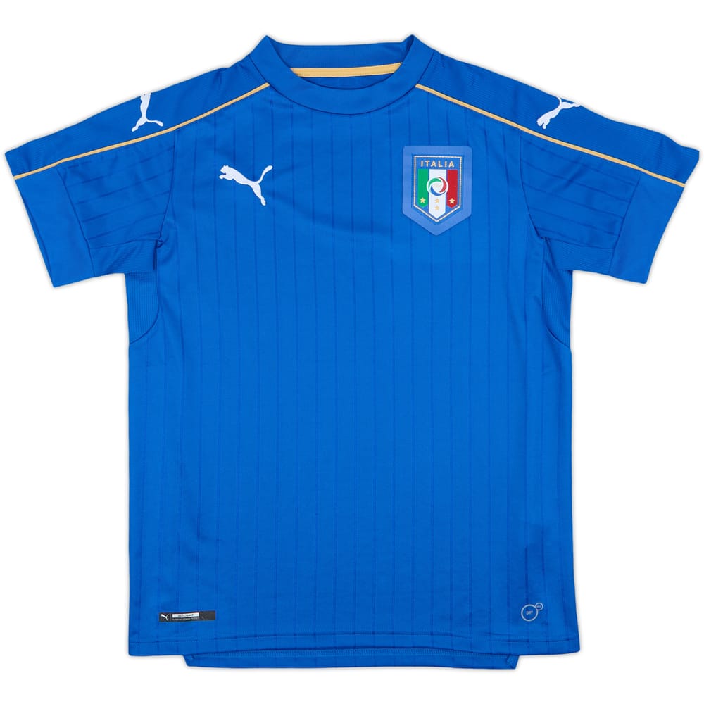 2016-17 Italy Home Shirt - 8/10 - (L.Boys)