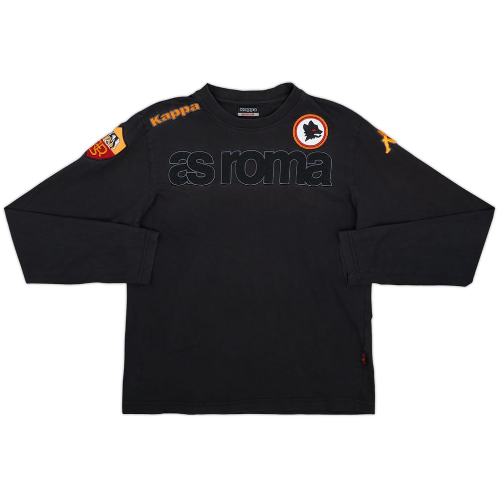 2009-10 Roma Kappa L/S Cotton Tee - 8/10 - (M)