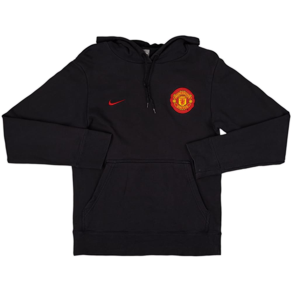 2009-10 Manchester United Nike Hooded Sweat Top - 9/10 - (S)